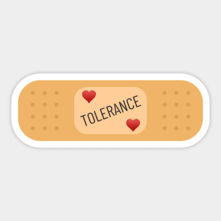 Tolerance patch, Tolerance bandaid Sticker